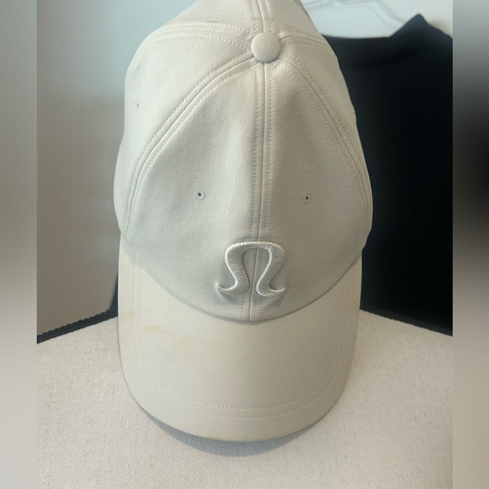 lululemon athletica White/off white Embroidered-Logo Cap